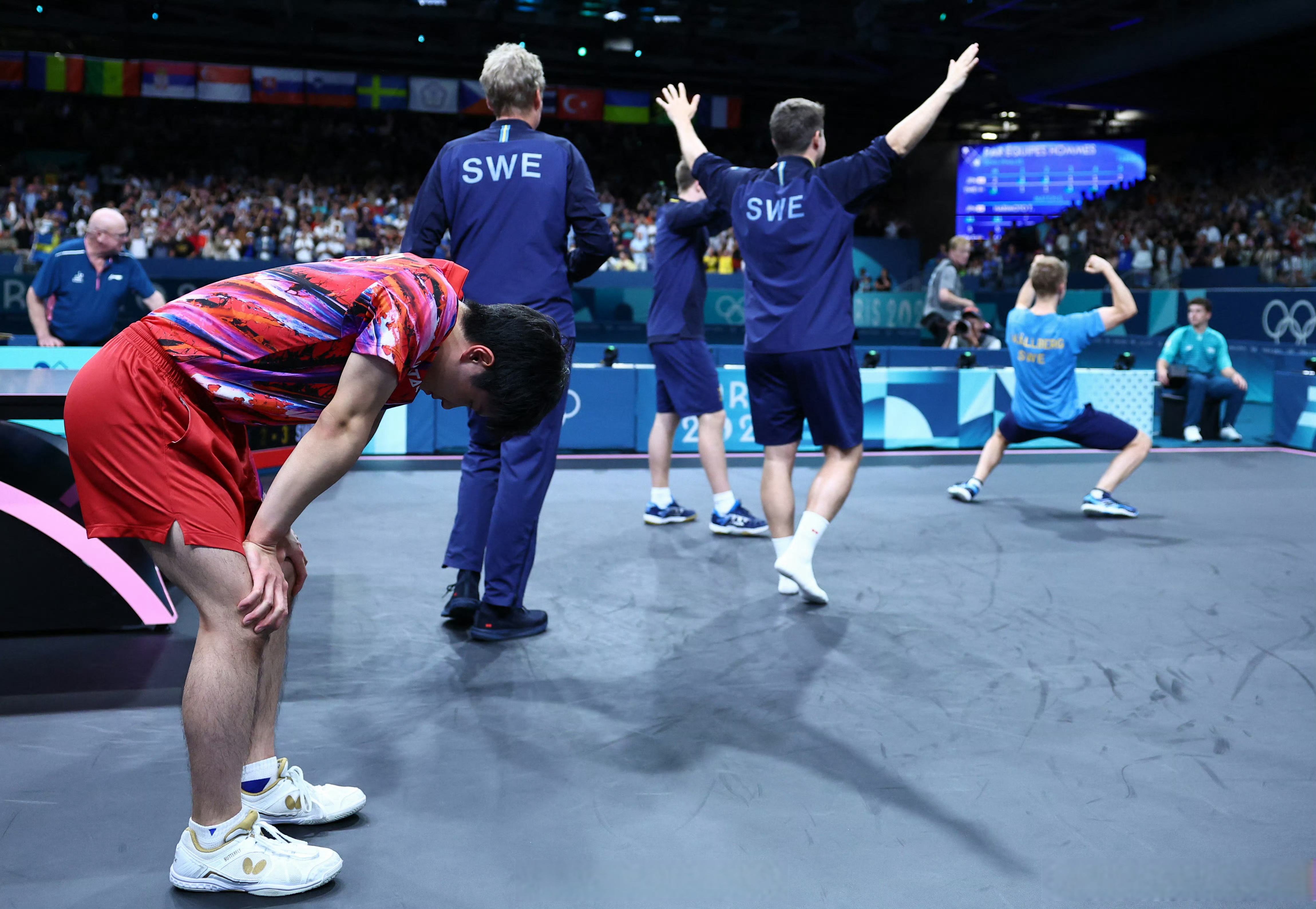 瑞典队完胜日本队,张继科高光表现 瑞典队完胜日本队,张继科高光表现